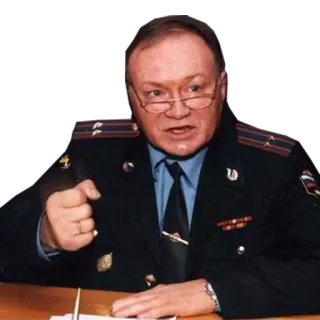 🍄 homem, oficial, gesto, polícia, autoritário whatsapp sticker
