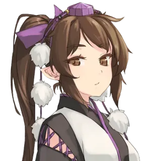 👺 Anime, Mignon, Fille, Dessin animé, Illustration whatsapp sticker