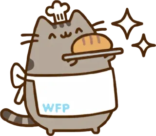 🍞 WFP Katze, Backen, Koch, Brot, Essen, süß telegram sticker