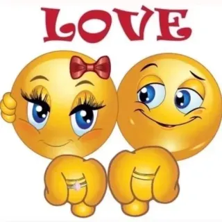 💓 LOVE Emoji, Amour, Couple, Romance, Mariage, Fiançailles, Mignon telegram sticker