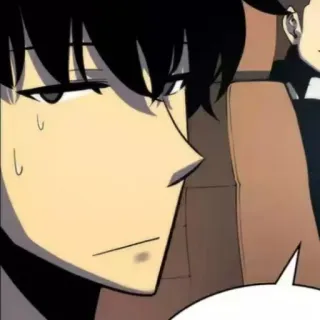 😕 Sung Jinwoo Solo Leveling Anime, Manhwa, Solo Leveling, Sung Jinwoo, Personnage, Animation coréenne telegram sticker