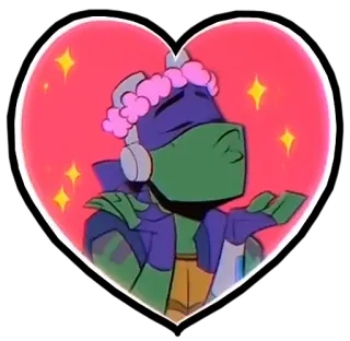 ❤️ Donatello เต่านินจา, การ์ตูน, แอนิเมชั่น, เต่านินจา, โดนาเทลโล telegram sticker