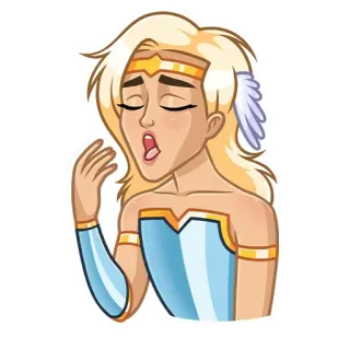😴 She-Ra She-Ra and the Princesses of Power animado, adesivo, She-Ra, fantasia, heroína, loira, desenho animado telegram sticker