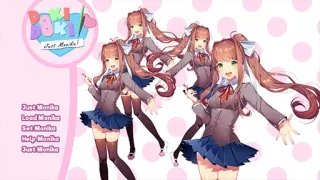 👾 Monika Doki Doki Literature Club! Just Monika モニカ, ドキドキ文芸部, アニメ, ゲーム, ビジュアルノベル, 制服, キャラクター whatsapp sticker