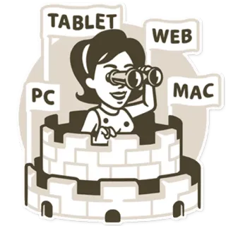 🔵 TABLET WEB PC MAC tecnología, dispositivos, ordenador, web, tableta, pc, mac telegram sticker