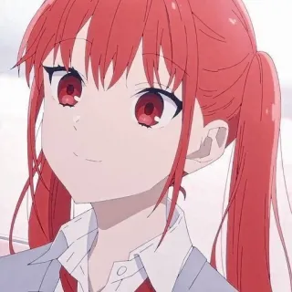 😊 anime, meisje, rood haar, schattig, portret telegram sticker