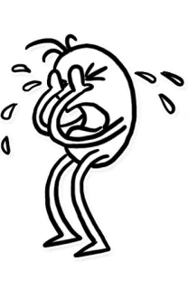 😭 Мультик, Плачущий, Средний палец, Оскорбительный, Жест telegram sticker