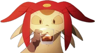 🍹 gatto, bere, animale, cappello telegram sticker