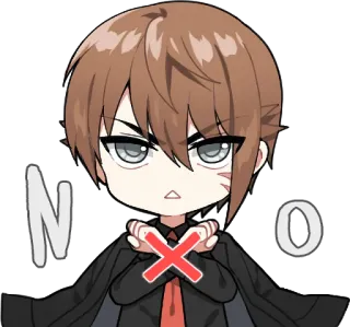❌ NO Não, Desacordo, Rejeição, Recusa, Cruz, Negativo, Cancelar telegram sticker