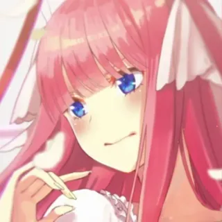 🌷 anime, garota, cabelo rosa, fofa, mangá telegram sticker