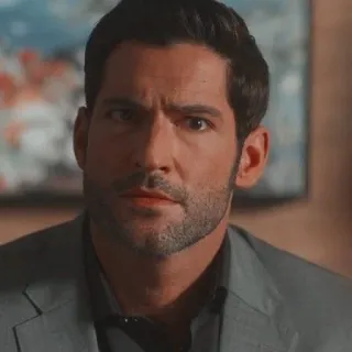 🤨 Lucifer Morningstar Lucifer Lucifer, Tom Ellis, Lucifer Morningstar, TV show, Fox, Netflix telegram sticker