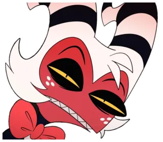😑 Moxxie Helluva Boss анимированные, демон, мультфильм telegram sticker