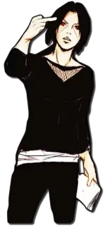 🖕 Itachi Uchiha Naruto 动漫, 宇智波鼬, 火影忍者, 手枪手势, 宇智波 telegram sticker