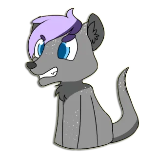 😡 Cartoon, Tier, Furry, Niedlich, Figur, Illustration telegram sticker