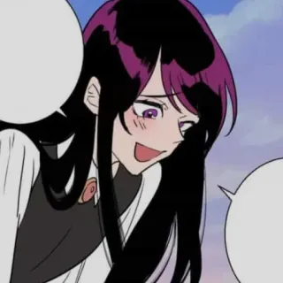 ☺ Anime Mädchen, Charakter, Cartoon, Illustration, Frau whatsapp sticker