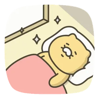 💬 cartoon, bear, sleeping, bed, cute telegram sticker