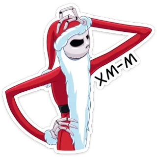 🤔 Jack Skellington The Nightmare Before Christmas XM=M Jack Skellington, L'étrange Noël de Mr. Jack, Père Noël, Noël, dessin animé, autocollant, squelette, drôle telegram sticker
