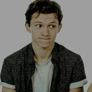 ⚙ Tom Holland actor, celebridad, retrato, hombre, masculino whatsapp sticker