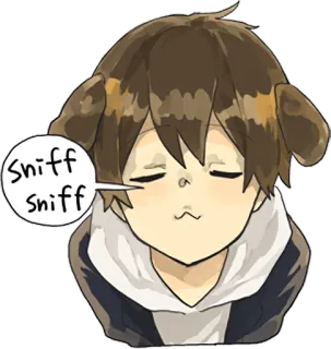 Canine boy ENG :: @line_stickers telegram stickers