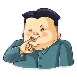 😈 Kim Jong-un dictator, north korea, politics, political figure, leader telegram sticker