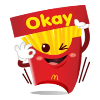 McDonald’s @stickers4 whatsapp stickers