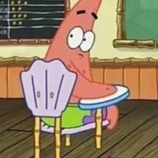 🤫 Patrick Star Spongebob Squarepants мультфильм, Патрик, звезда, Спанч Боб, смешной telegram sticker