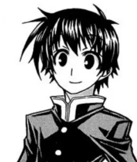 🙃 Anime, Manga, Junge, Schuluniform, Charakter, Porträt telegram sticker