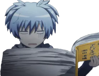 😨 Nagisa Shiota Assassination Classroom アドバイス 希望者 Anime, Manga, Nagisa Shiota, Assassination Classroom, Personaggio, Sticker telegram sticker