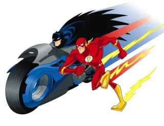 🚀 Batman Batman, Flash, Supereroe, DC Comics, Fumetto, Cartone animato telegram sticker
