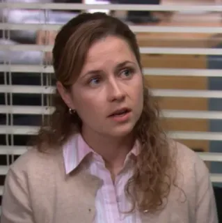 🗞 Pam Beesly The Office Büro, Empfang, TV, Comedy, Sitcom telegram sticker