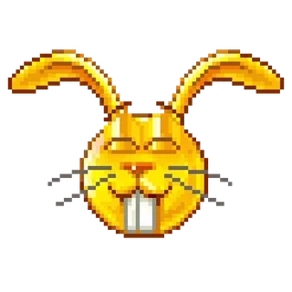 🐰 thỏ, thỏ con, pixel, động vật whatsapp sticker