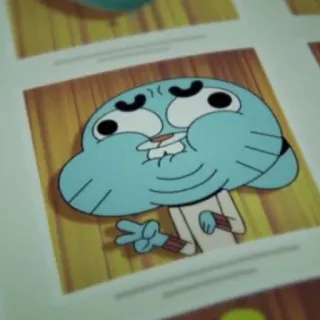 🙃 Gumball Watterson The Amazing World of Gumball Cartoon, animiert, Friedenszeichen, Katze, Gumball whatsapp sticker