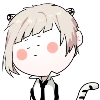 😐 Anime, Chibi, Tigre, Fofo, Personagem whatsapp sticker