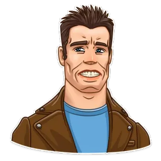 😂 Mann, Gesicht, Cartoon, Porträt, Grinsen, männlich telegram sticker