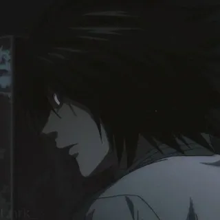 😒 L Death Note L, Lawliet, Death Note, Anime, Thám tử telegram sticker