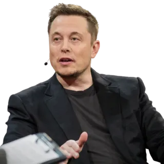 🧐 Elon Musk elon musk, tesla, spacex, empresário, empreendedor telegram sticker