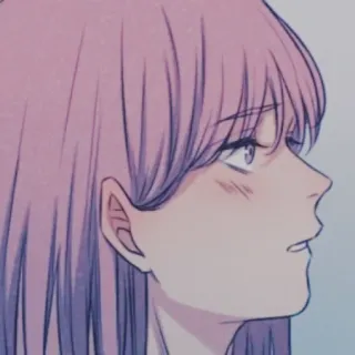🏳️‍⚧️ Anime, Manga, Donna, Capelli rosa, Personaggio, Illustrazione telegram sticker
