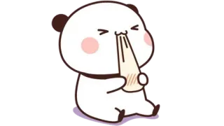 🫖 panda, lindo, dibujos animados, animal, kawaii telegram sticker