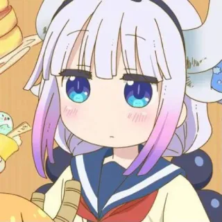 ☁️ Kanna Kamui Miss Kobayashi's Dragon Maid Anime, Kanna, Carino, Kawaii, Drago, Kanna Kamui telegram sticker