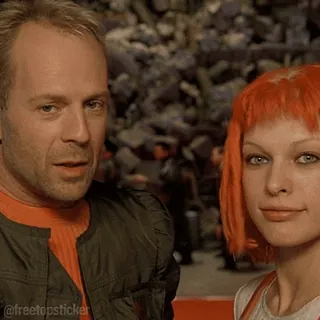 🪪 Leeloo and Korben Dallas The Fifth Element MULTI PASS telegram sticker