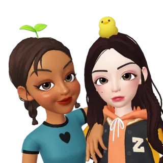 💘 Cartoon, Freundschaft, Niedlich, Avatare whatsapp sticker