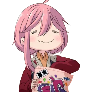 🍟 極太 动漫, 女孩, 零食, 可爱 telegram sticker