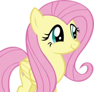 😊 Fluttershy My Little Pony Poni, Kartun, Lucu, Binatang, Persahabatan, Magis telegram sticker