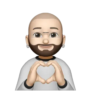 💥 Memoji, Herz Hände, Cartoon, Avatar, Emoji, Digitaler Sticker whatsapp sticker