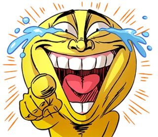 😂 Biểu tượng cảm xúc, Cười, Chỉ, Phim hoạt hình, Meme, Hài hước telegram sticker