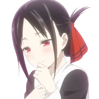 🤭 Kaguya Shinomiya Kaguya-sama: Love Is War Аниме, Кагуя Синомия, Госпожа Кагуя: в любви как на войне, Манга, Мультфильм telegram sticker