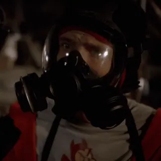 🚬 Jesse Pinkman Breaking Bad jesse pinkman, breaking bad, gas mask, chemistry, meth lab, cooking, heisenberg telegram sticker