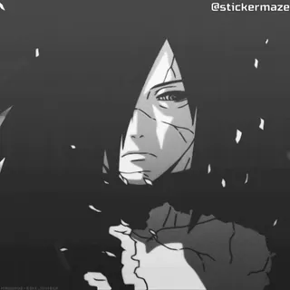 ⭐ Madara Uchiha Naruto 애니메이션, 나루토, 마다라, 우치하, 만화, 닌자, 악당 telegram sticker