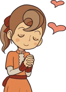 😍 amor, corações, desenho animado, mulher, fofo, romance telegram sticker