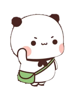 🐻 panda, cute, animal, cartoon, kawaii telegram sticker